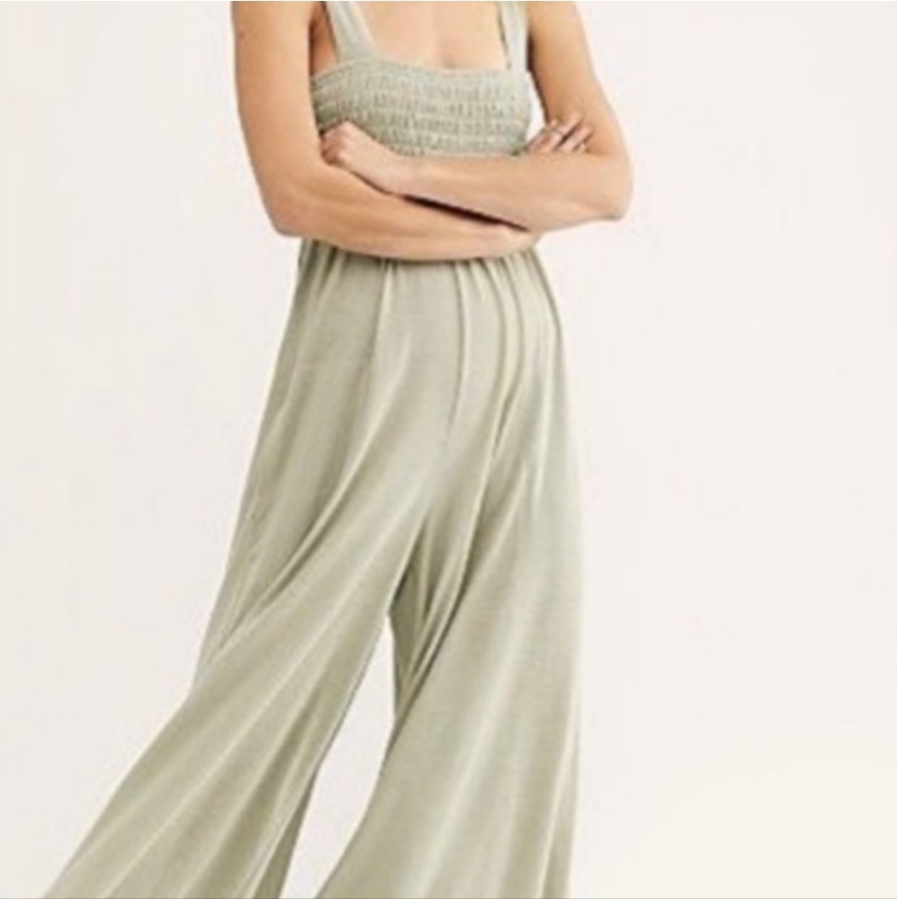 SOLD - Elegant Sage Green Jumpsuit